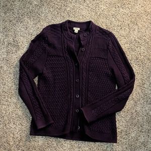 Mixed Stitch Cotton Cardigan